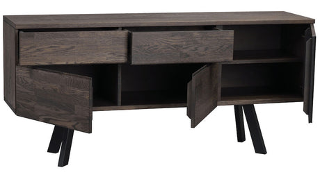 FRED Sideboard Dunkelbraun/Schwarz 170x42x79cm - ZEN ZONE Furniture