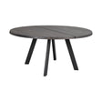 FRED Esstisch Dunkelbraun/Schwarz 160x160x75cm - ZEN ZONE