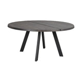 FRED Esstisch Dunkelbraun/Schwarz 160x160x75cm - ZEN ZONE
