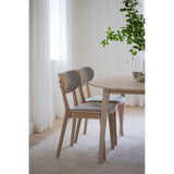 KATO Essstuhl Weiß pigmentiert/Graubeige 46x56x83cm - ZEN ZONE Furniture