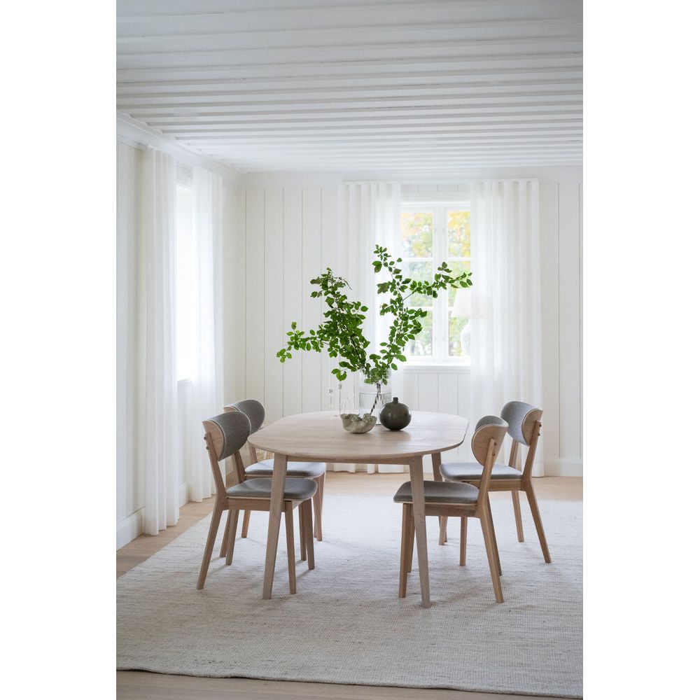 KATO Essstuhl Weiß pigmentiert/Graubeige 46x56x83cm - ZEN ZONE Furniture