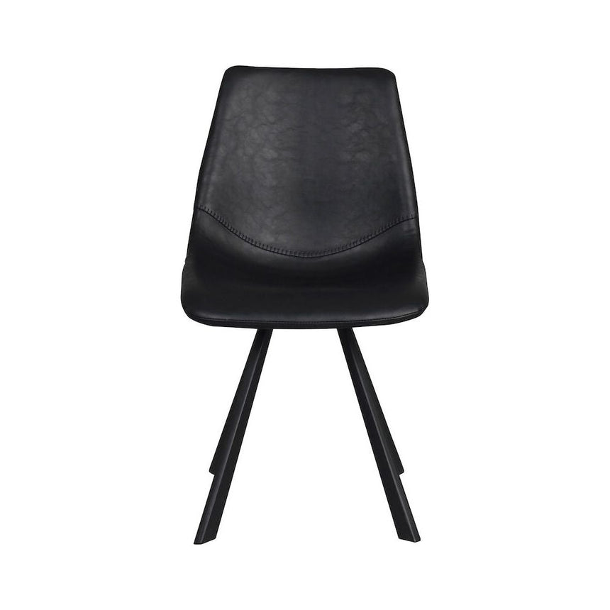 AUBURN Esszimmerstuhl Schwarz 46x60x83cm - ZEN ZONE