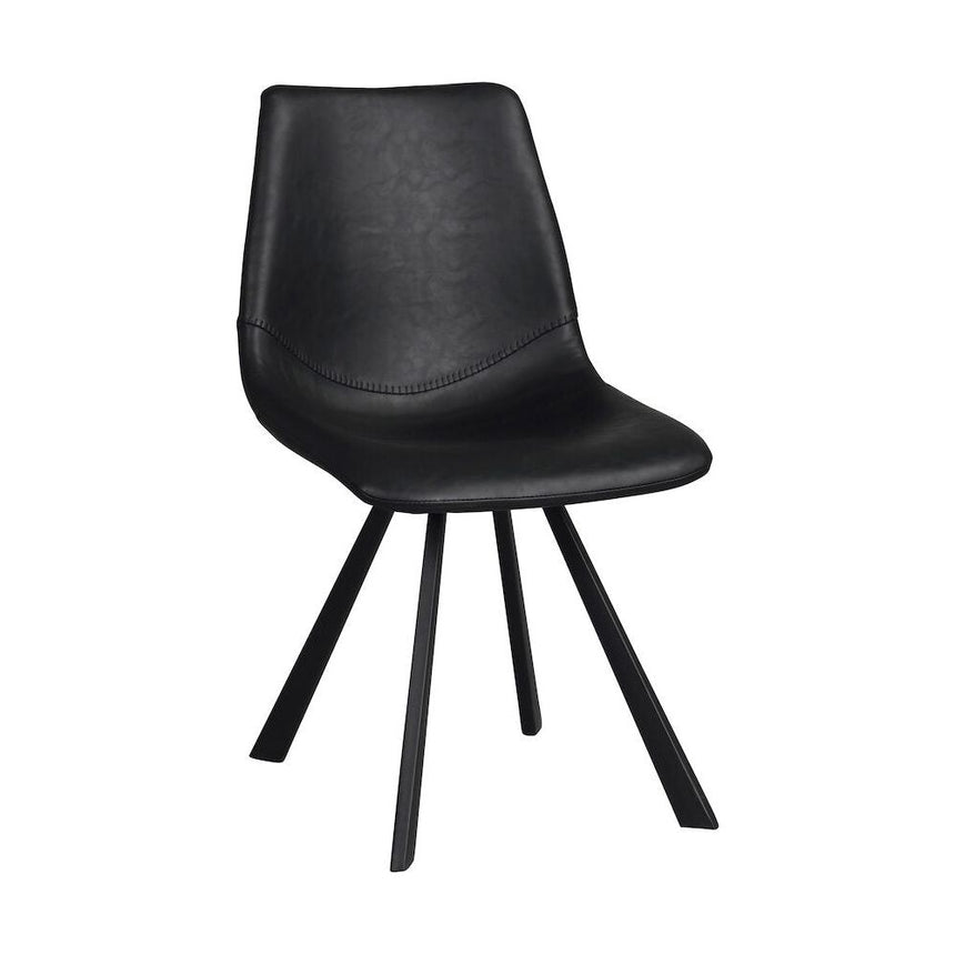 AUBURN Esszimmerstuhl Schwarz 46x60x83cm - ZEN ZONE