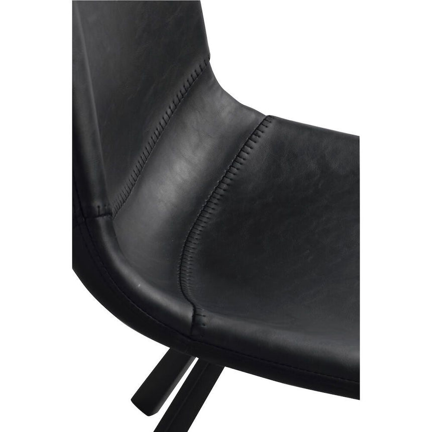 AUBURN Esszimmerstuhl Schwarz 46x60x83cm - ZEN ZONE