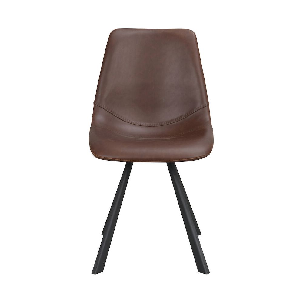 AUBURN Esszimmerstuhl Braun/Schwarz 46x60x83cm - ZEN ZONE