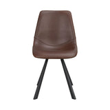 AUBURN Esszimmerstuhl Braun/Schwarz 46x60x83cm - ZEN ZONE