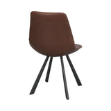 AUBURN Esszimmerstuhl Braun/Schwarz 46x60x83cm - ZEN ZONE