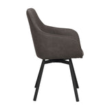 ALISON Essstuhl Dunkelgrau/Schwarz 58x59x89cm - ZEN ZONE Furniture