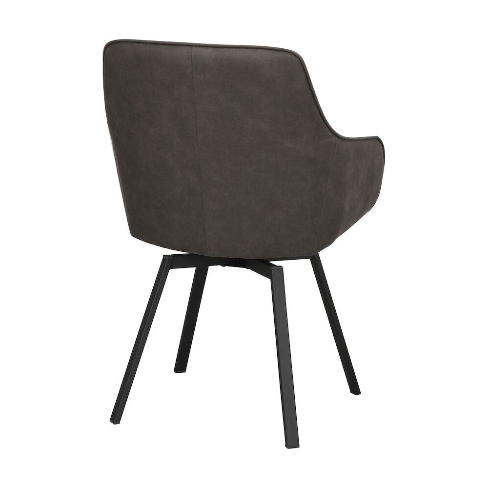 ALISON Essstuhl Dunkelgrau/Schwarz 58x59x89cm - ZEN ZONE Furniture