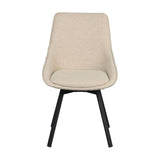 ALISON Esszimmerstuhl Hellbeige/Schwarz 51x60x87cm - ZEN ZONE