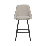 ALISON Barhocker Beige/schwarz 48x54x96cm - ZEN ZONE Furniture
