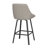 ALISON Barhocker Beige/schwarz 48x54x96cm - ZEN ZONE Furniture