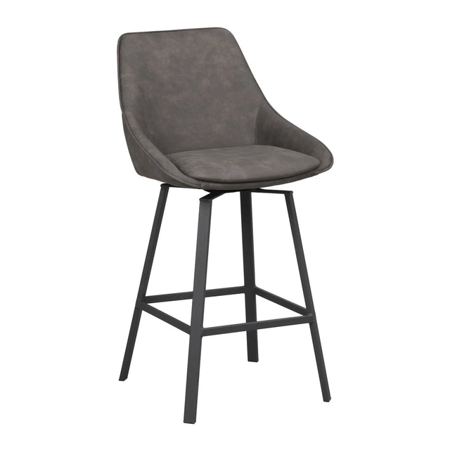 ALISON Barhocker Dunkelgrau/Schwarz 48x54x96cm - ZEN ZONE Furniture