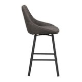 ALISON Barhocker Dunkelgrau/Schwarz 48x54x96cm - ZEN ZONE Furniture