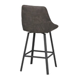 ALISON Barhocker Dunkelgrau/Schwarz 48x54x96cm - ZEN ZONE Furniture