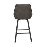 ALISON Barhocker Dunkelgrau/Schwarz 48x54x96cm - ZEN ZONE Furniture