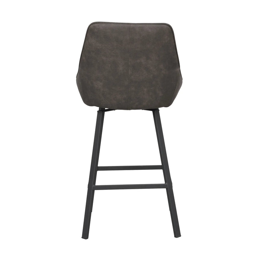 ALISON Barhocker Dunkelgrau/Schwarz 48x54x96cm - ZEN ZONE Furniture