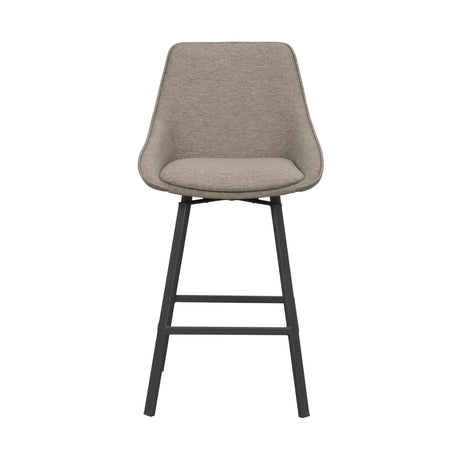 ALISON Barhocker Dunkelbeige/schwarz 48x54x96cm - ZEN ZONE Furniture