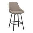 ALISON Barhocker Dunkelbeige/schwarz 48x54x96cm - ZEN ZONE Furniture