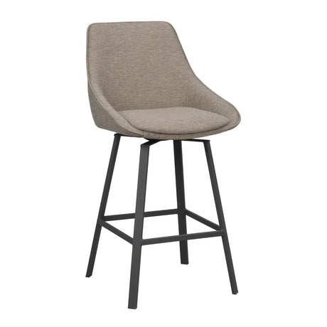 ALISON Barhocker Dunkelbeige/schwarz 48x54x96cm - ZEN ZONE Furniture