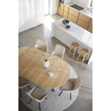 ALISON Essstuhl Hellbeige/Schwarz 51x60x87cm - ZEN ZONE Furniture