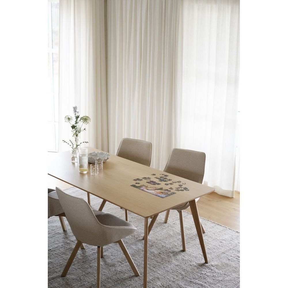 ALISON Esszimmerstuhl Hellbeige/Eiche 51x60x88cm - ZEN ZONE