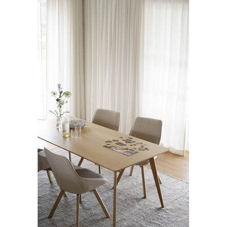 ALISON Esszimmerstuhl Hellbeige/Eiche 51x60x88cm - ZEN ZONE