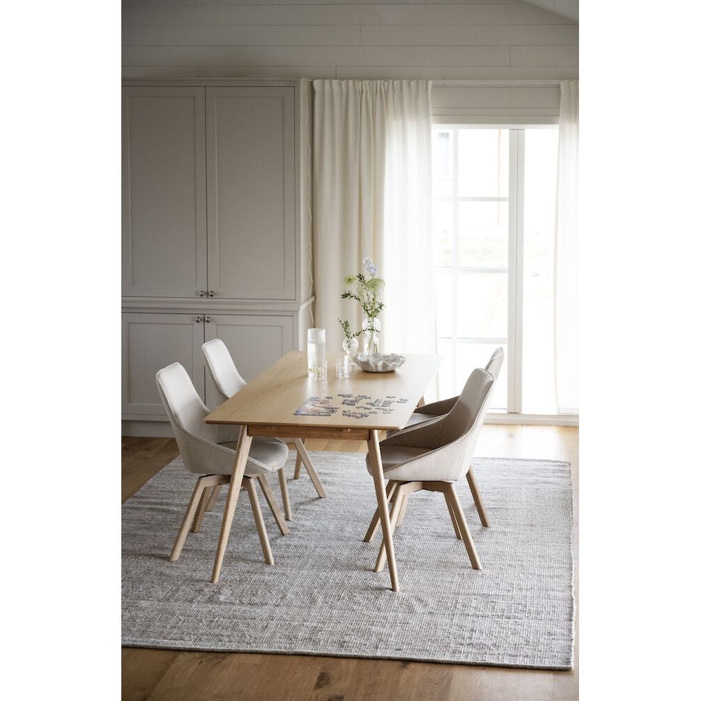 ALISON Esszimmerstuhl Hellbeige/Eiche 51x60x88cm - ZEN ZONE