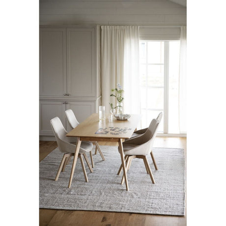 ALISON Esszimmerstuhl Hellbeige/Eiche 51x60x88cm - ZEN ZONE