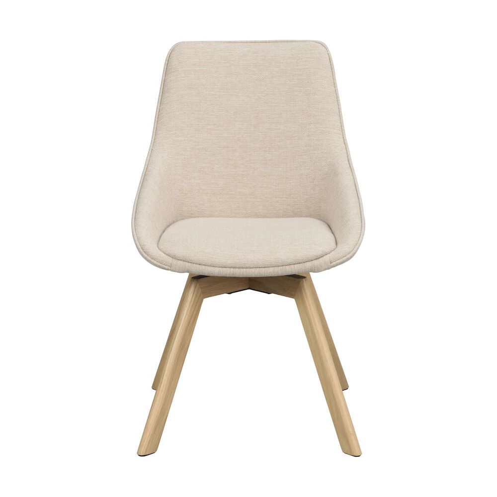 ALISON Esszimmerstuhl Hellbeige/Eiche 51x60x88cm - ZEN ZONE