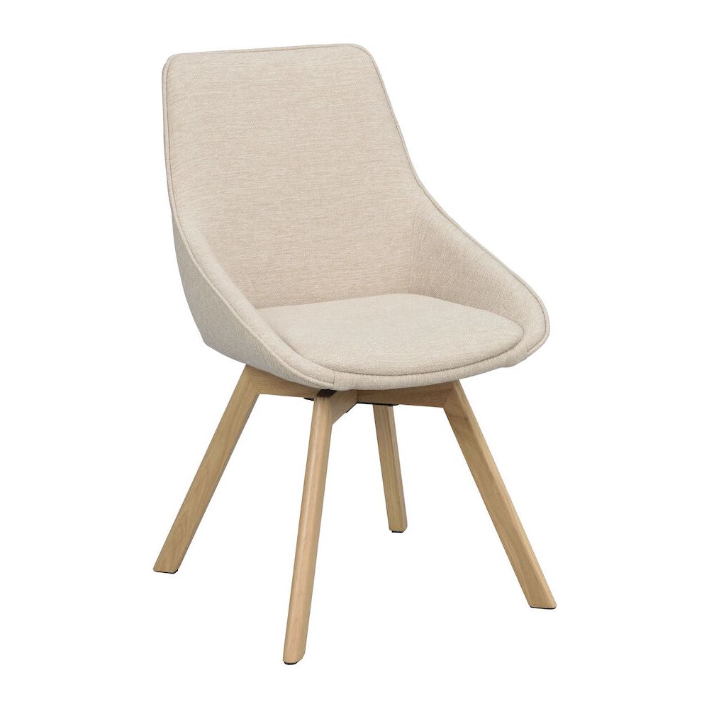 ALISON Esszimmerstuhl Hellbeige/Eiche 51x60x88cm - ZEN ZONE