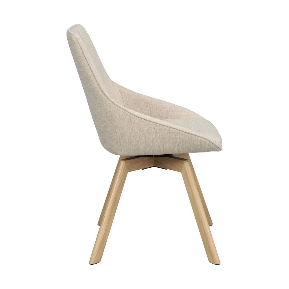 ALISON Esszimmerstuhl Hellbeige/Eiche 51x60x88cm - ZEN ZONE