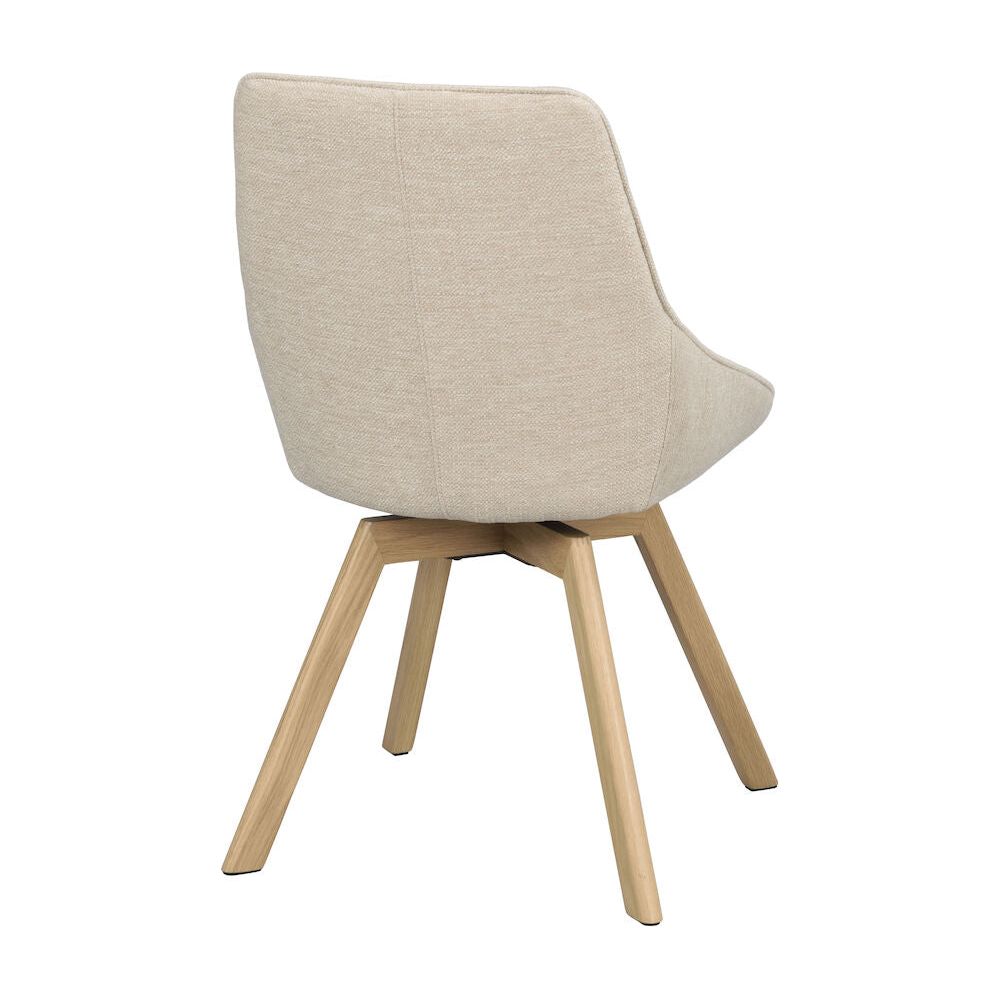 ALISON Esszimmerstuhl Hellbeige/Eiche 51x60x88cm - ZEN ZONE