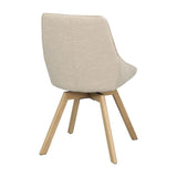 ALISON Esszimmerstuhl Hellbeige/Eiche 51x60x88cm - ZEN ZONE
