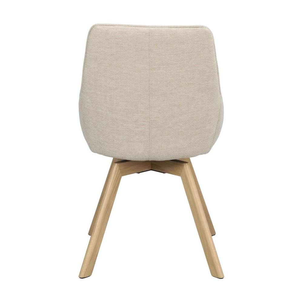 ALISON Esszimmerstuhl Hellbeige/Eiche 51x60x88cm - ZEN ZONE