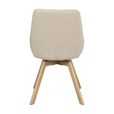 ALISON Esszimmerstuhl Hellbeige/Eiche 51x60x88cm - ZEN ZONE