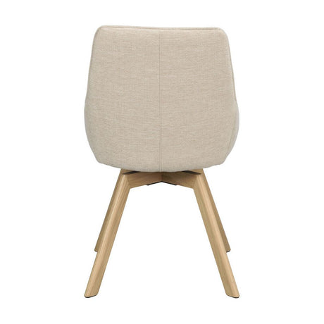 ALISON Esszimmerstuhl Hellbeige/Eiche 51x60x88cm - ZEN ZONE