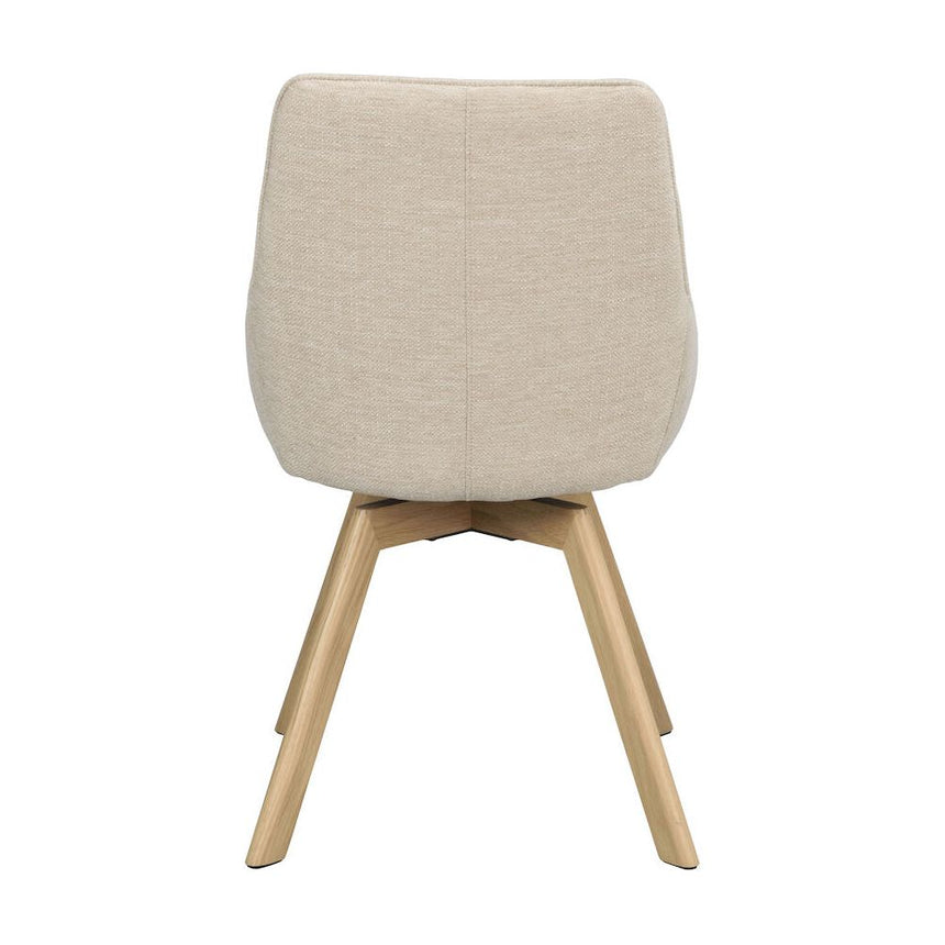 ALISON Esszimmerstuhl Hellbeige/Eiche 51x60x88cm - ZEN ZONE
