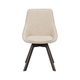 ALISON Esszimmerstuhl Hellbeige/Braun 51x60x88cm - ZEN ZONE