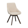 ALISON Esszimmerstuhl Hellbeige/Braun 51x60x88cm - ZEN ZONE