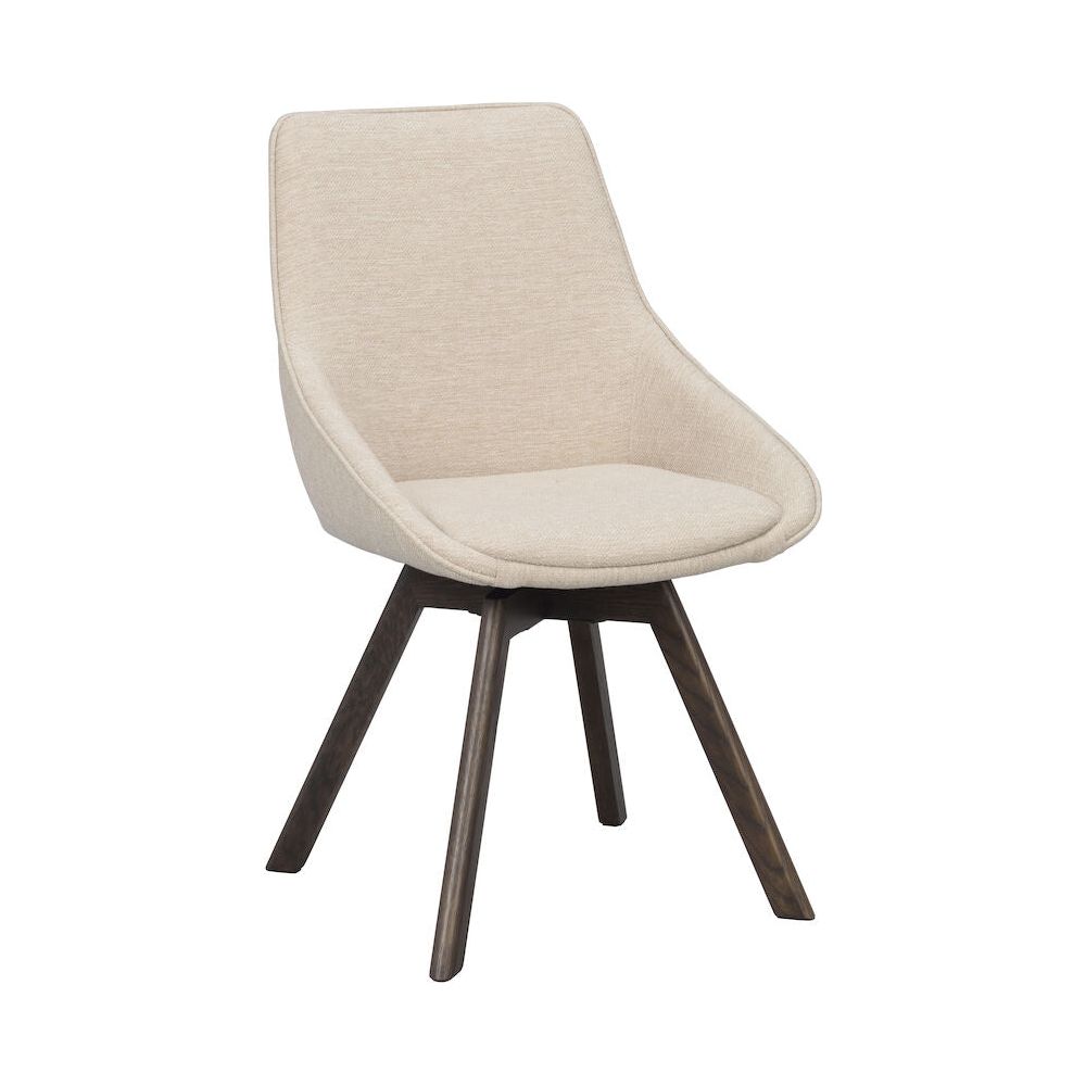 ALISON Esszimmerstuhl Hellbeige/Braun 51x60x88cm - ZEN ZONE