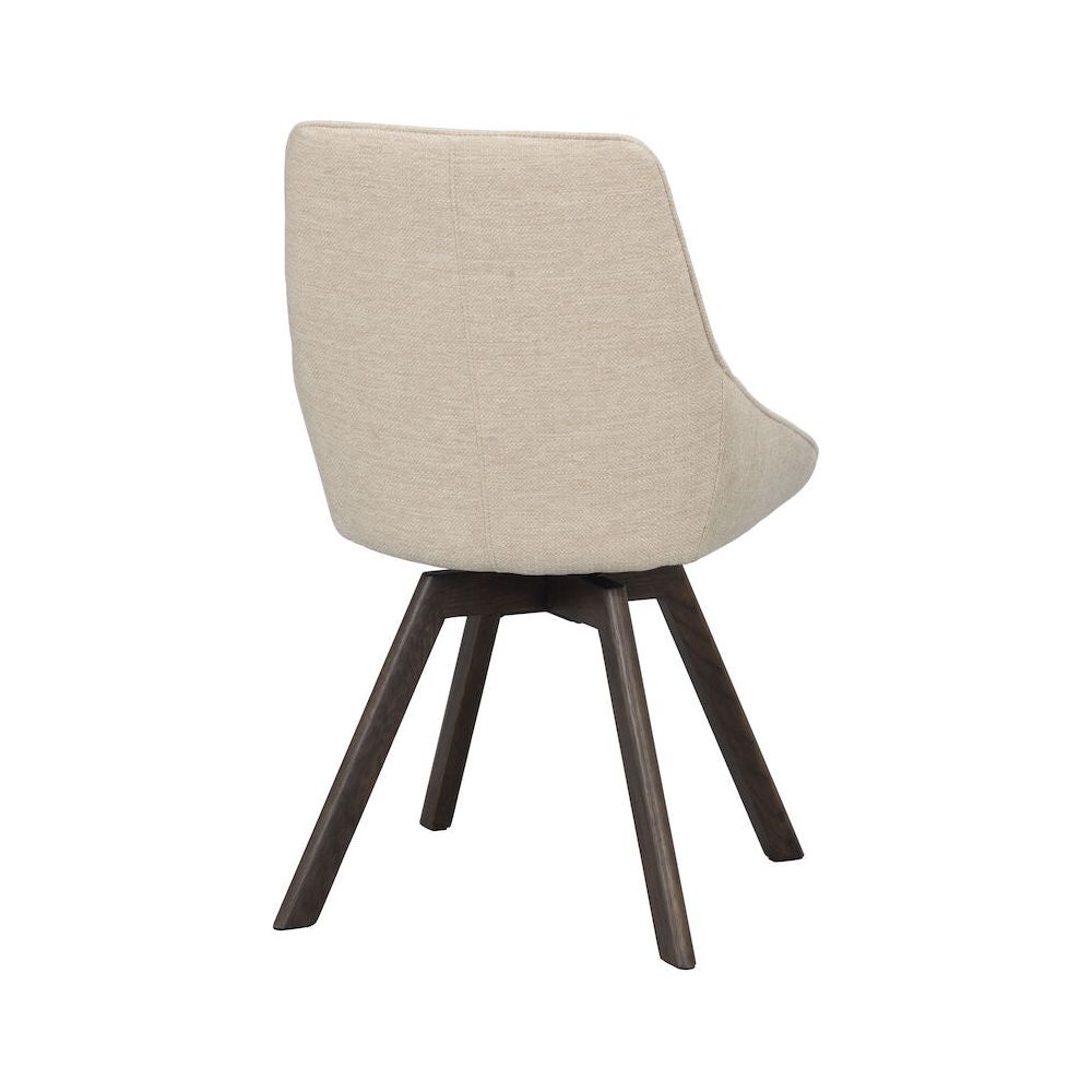 ALISON Esszimmerstuhl Hellbeige/Braun 51x60x88cm - ZEN ZONE