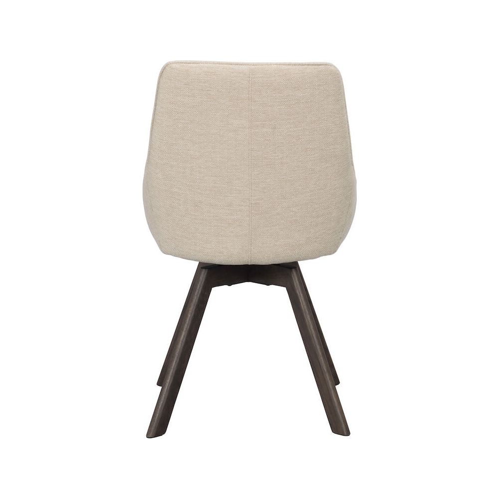 ALISON Esszimmerstuhl Hellbeige/Braun 51x60x88cm - ZEN ZONE