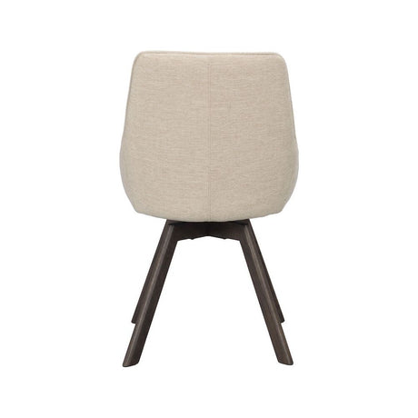 ALISON Esszimmerstuhl Hellbeige/Braun 51x60x88cm - ZEN ZONE
