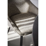 ALISON Essstuhl Dunkelbeige/schwarz 51x60x87cm - ZEN ZONE Furniture