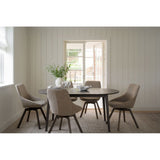 FILIPPA Esstisch Dunkelbraun 120x105x74cm - ZEN ZONE Furniture