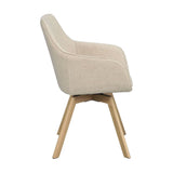 ALISON Esszimmerstuhl Hellbeige/Eiche 58x60x88cm - ZEN ZONE