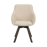 ALISON Esszimmerstuhl Hellbeige/Braun 58x60x88cm - ZEN ZONE