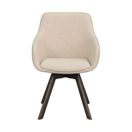 ALISON Esszimmerstuhl Hellbeige/Braun 58x60x88cm - ZEN ZONE