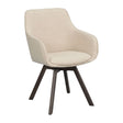 ALISON Esszimmerstuhl Hellbeige/Braun 58x60x88cm - ZEN ZONE